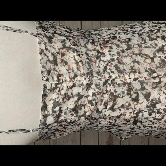 Express romantic floral V-neck spaghetti strap ruffle maxi sundress Size Small - Picture 4 of 6